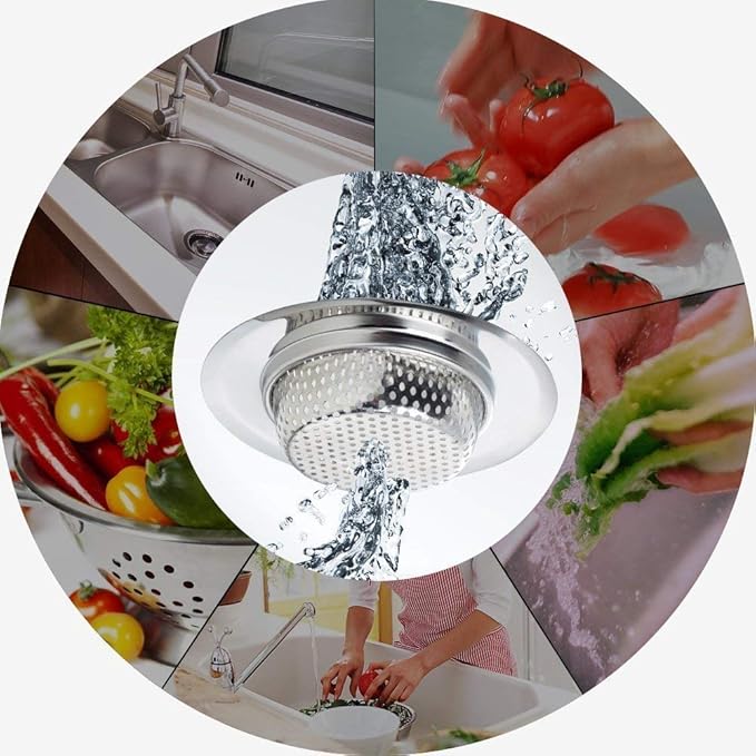 Stainless Steel Kitchen Sink Strainer Plug – Filter & Stopper for Sinks & Drains