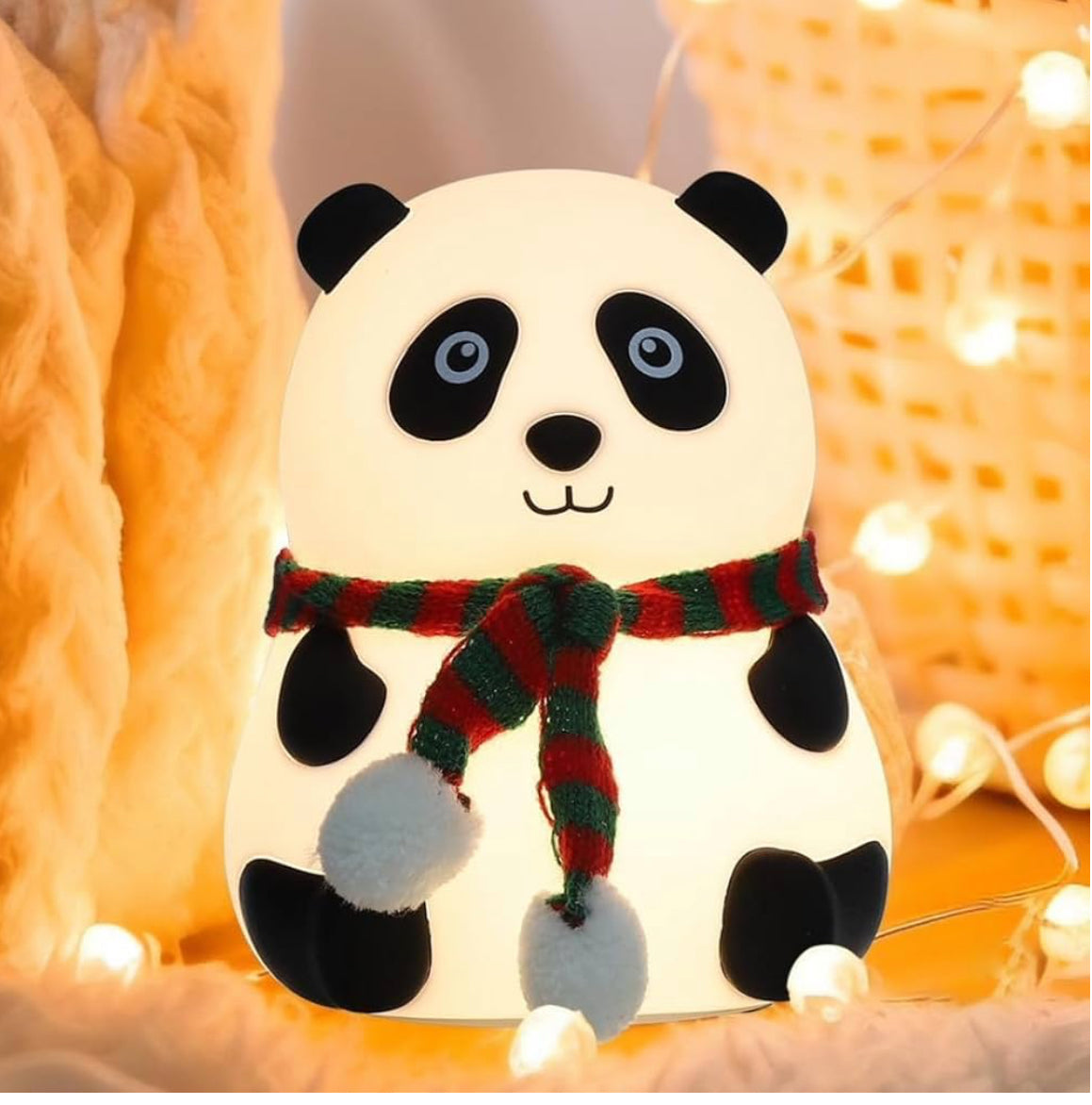 Panda Silicone Touch Lamp – 7 Color Changing LED Night Light | Rechargeable & Kid-Friendly