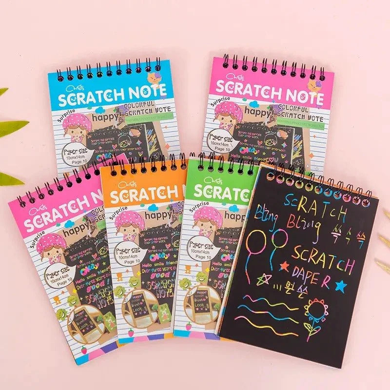 Magic Scratch Art Book with Stick | Kids' Craft Gift