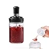 Airtight Seasoning Glass Jar with Attached Spoon – 250 ML (Pack of 1)