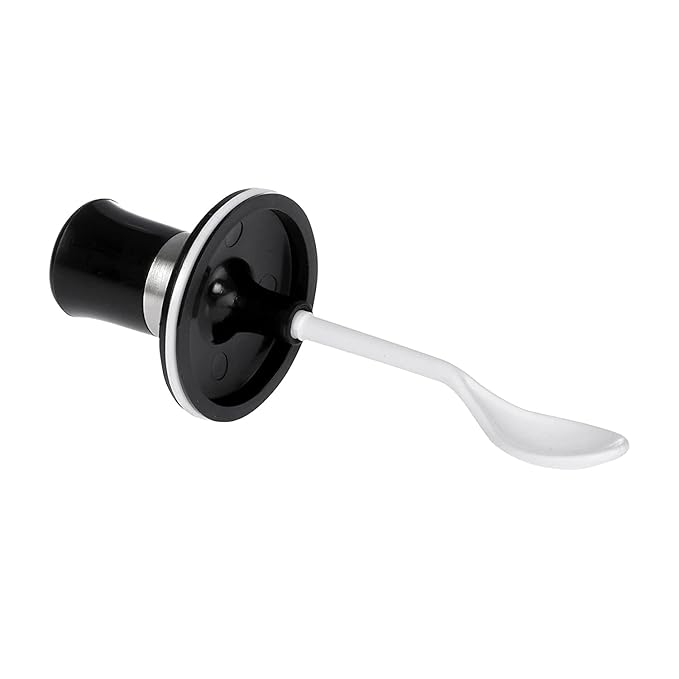 Airtight Seasoning Glass Jar with Attached Spoon – 250 ML (Pack of 1)