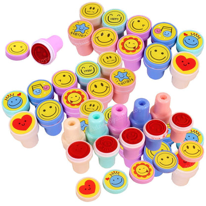 Emoji Stamps for Kids – Set of 10 | Self-Inking Rubber Stamps for Fun & Learning