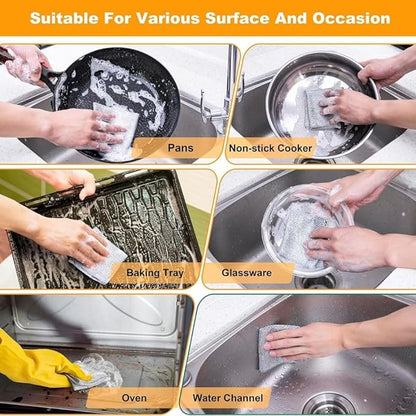 Multipurpose Wire Dishwashing Rags – Pack of 6
