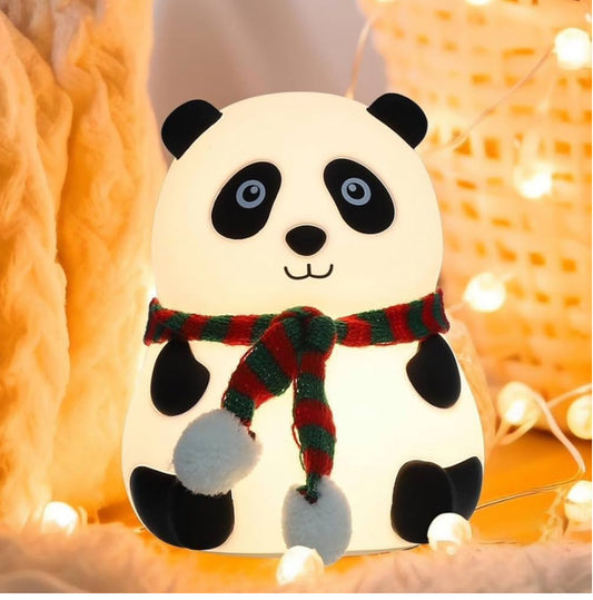Panda Silicone Touch Lamp – 7 Color Changing LED Night Light | Rechargeable & Kid-Friendly