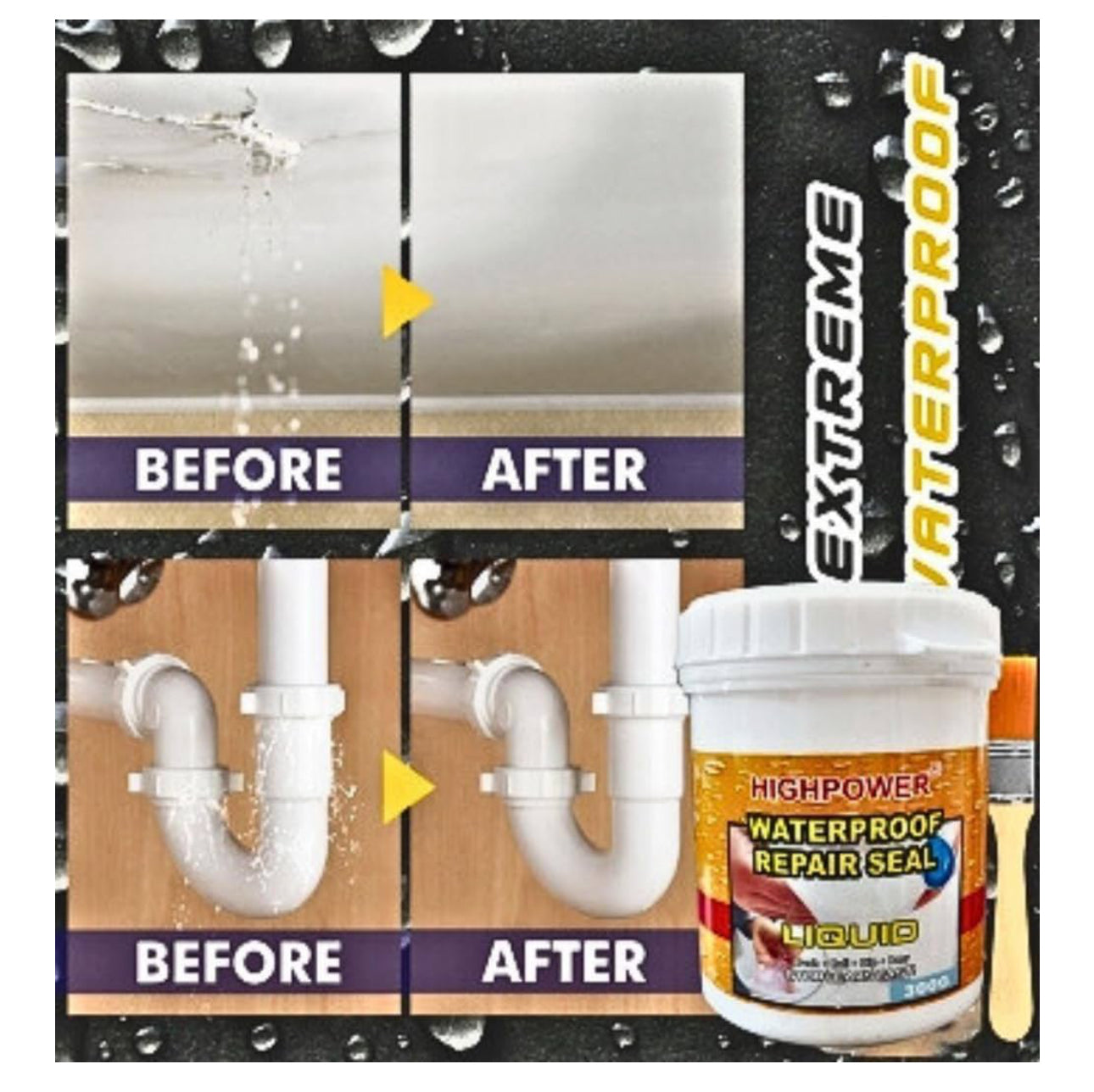 Waterproof Repair Sealant Gel – Super Strong Bonding for Wall, Bathroom, Roof & More