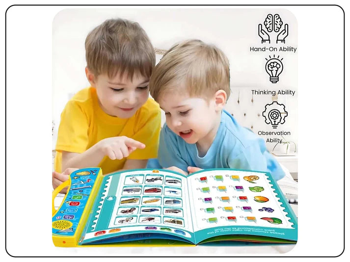 Interactive Sound Learning Book for Kids – ABC, Numbers, Animals & More