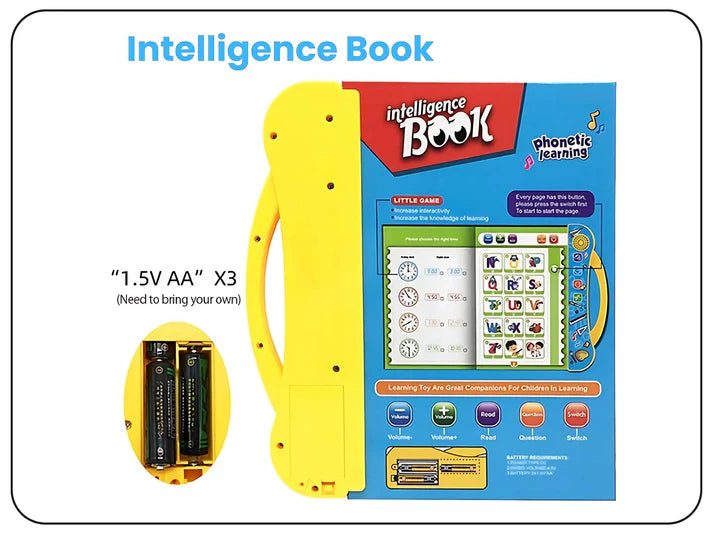 Interactive Sound Learning Book for Kids – ABC, Numbers, Animals & More